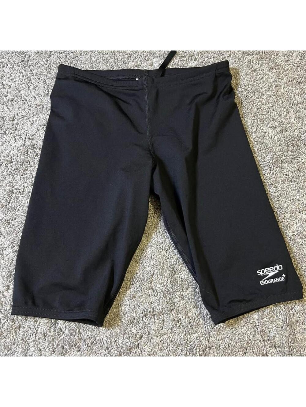 Speedo Boy’s Youth Endurance+ Black Swim Jammers Size 28